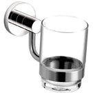 Chrome dual-handle bath mixer with shower outlet