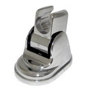 Silver deck mounted dual tap for kitchen sink
