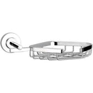 Chrome wall-mounted kitchen faucet with spout