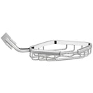 Chrome handheld shower head with flexible hose