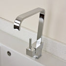 Modern chrome single-handle bathroom faucet