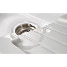 Stainless steel sink strainer with stopper insert