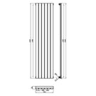 Vertical radiator front view technical drawing
