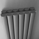 Close-up view of radiator panel tubes.