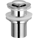 Universal Chrome Unslotted Click Clack Popup Basin Waste