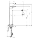 hansgrohe-metris-chrome-single-lever-basin-mixer-tap-260-without-waste-