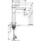 hansgrohe-metris-chrome-single-lever-basin-mixer-tap-200-without-waste-