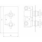 hudson-reed-chrome-tec-crosshead-twin-thermostatic-shower-valve-with-diverter---kri3207-