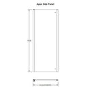 hudson-reed-apex-1000mm-chrome-side-panel-