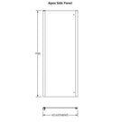 hudson-reed-apex-800mm-chrome-side-panel-