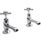 hudson-reed-topaz-white-crosshead-dome-collar-basin-taps---bc301dx-