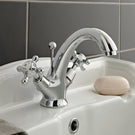 hudson-reed-topaz-white-crosshead-dome-collar-basin-mixer-tap---bc305dx-