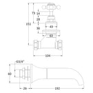 hudson-reed-topaz-white-crosshead-hexagonal-collar-3-hole-wall-mount-bath-mixer-tap---bc309hx-