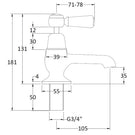 hudson-reed-topaz-black-lever-dome-collar-bath-taps---bc402dl-