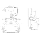 hudson-reed-topaz-black-lever-hexagonal-collar-bath-shower-mixer-tap--shower-kit---bc404hl-