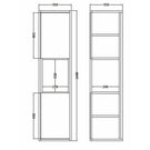 hudson-reed-coast-grey-gloss-350mm-tall-cabinet---fmc861-