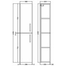 nuie-athena-stone-grey-300mm-tall-cabinet-double-door---moc562-