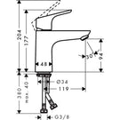 hansgrohe-focus-chrome-single-lever-basin-mixer-tap-100-without-waste-