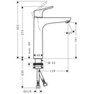 hansgrohe-focus-chrome-single-lever-basin-mixer-tap-190-without-waste-