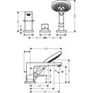 hansgrohe-metropol-chrome-secuflex-single-lever-3hole-rim-mounted-bath-mixer-tap-