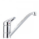 Modern chrome single lever kitchen mixer tap