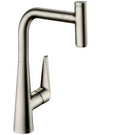 hansgrohe-talis-select-m51-brushed-steel-pullout-kitchen-sink-mixer-tap-72821800-