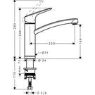 hansgrohe-logis-m31-chrome-single-lever-kitchen-sink-mixer-tap-71833000-