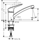 hansgrohe-logis-m31-chrome-single-lever-kitchen-sink-mixer-tap-71837000-