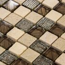luxury-textured-brown-iridescent-glass--ivory-stone-mosaic-wall-tiles-sheet-8mm-