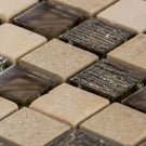 luxury-textured-brown-iridescent-glass--ivory-stone-mosaic-wall-tiles-sheet-8mm-