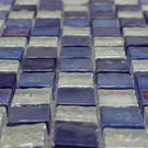 Textured Blue Sky Clear Mix Iridescent Glass Mosaic Wall Tiles Sheet 8mm
