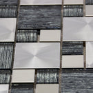 luxury-textured-grey-glass--brushed-steel-mix-mosaic-wall-tiles-sheet-8mm-sch003t-