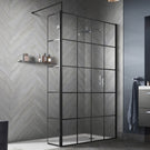 hudson-reed-black-frame-wetroom-shower-screen--support-bar-1400x1950x8mm-wrsf14-