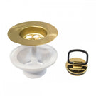 Brass sink strainer basket with stopper insert