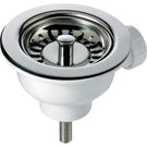 Stainless steel sink strainer with removable basket