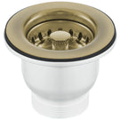 Brass sink strainer basket with stainless body