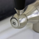 Chrome aerator attachment for kitchen faucet
