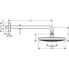 hansgrohe-raindance-select-s-whitechrome-overhead-shower-240-2jet-w-shower-arm-