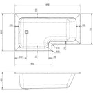 nuie-square-l-shape-single-ended-bath-lh-1498x855x705--front-panel-