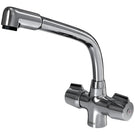 Wall-mounted kitchen sink mixer tap