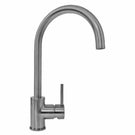 Modern chrome high-arc kitchen faucet