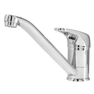 Chrome kitchen sink mixer with pull-out spray head