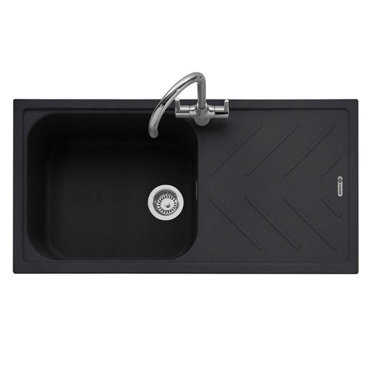 caple-veis-100-10-bowl-anthracite-black-granite-kitchen-sink--waste-