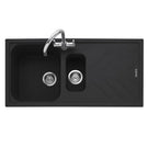 caple-veis-150-15-bowl-anthracite-black-granite-kitchen-sink--waste-