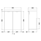 hudson-reed-fusion-gloss-grey-500mm-wall-hung-2-door-vanity-unit--basin---cbi938-