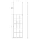 hudson-reed-black-frame-wetroom-shower-screen--ceiling-posts-760x1950x8mm---bfcp076-
