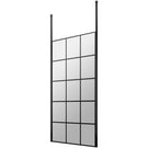 hudson-reed-black-frame-wetroom-shower-screen--ceiling-posts-900x1950x8mm---bfcp090-