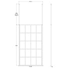 hudson-reed-black-frame-wetroom-shower-screen--ceiling-posts-1100x1950x8mm---bfcp11-
