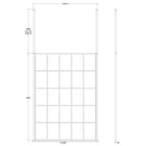 hudson-reed-black-frame-wetroom-shower-screen--ceiling-posts-1400x1950x8mm---bfcp14-