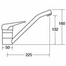 Plumbing diagram of under-sink waste pipe installation